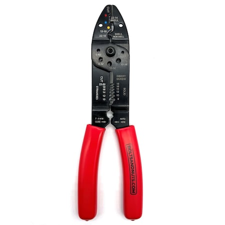 Boltsandnuts.Com 7 in 1 Electric Wire Multi-Tool Stripper Crimper Bender Cutter Pliers T-EL-CRIMP